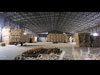 Inside a T2 hangar at RAF Tarrant Rushton.