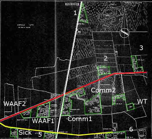 RAF Riccall, Yorkshire. Domestic Sites.