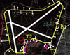 Perimeter track in yellow.