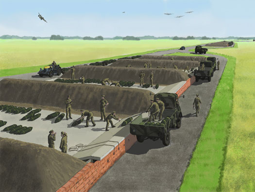RAF Riccall, Yorkshire. Bomb Store