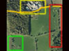 Yellow - Officers/Sergeants Mess's. 
    Red - site no.3 Quarters.
    .Green - Sewage Site.