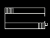 Plan of an two MT sheds facing each other.