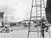 A picture of RAF Brize Norton in wartime and you can just see small trees in the background.