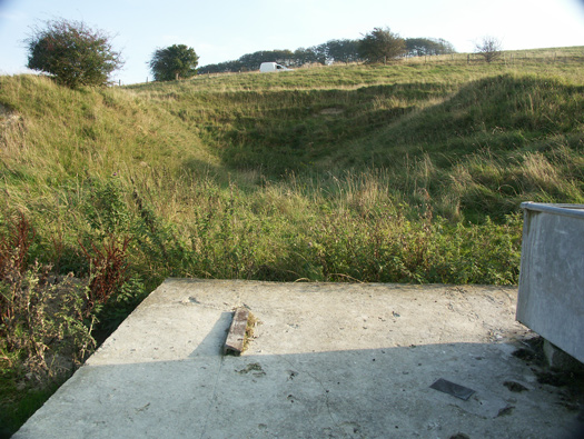 RAF Wroughton aircraft machine gun butts.