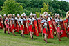 Romans marching.