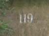 119 painted on the side.