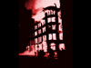Effect of incendiary bombs.