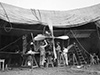 Australian plane under canvas.