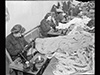 WAAF's repairing parachute. .