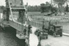 Pegasus bridge with the three Horsa gliders in the background.