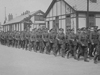 Chiseldon Camp, Wiltshire showing the black and white style of construction.