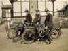 Three airmen on their Douglas's.