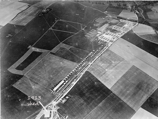 RFC/RAF Netheravon, Wiltshire. Hangars WW1