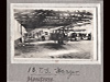 Inside a 1913  pattern side opening aeroplane shed.