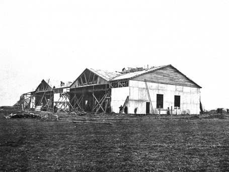 RFC/RAF Netheravon, Wiltshire. Hangars WW1