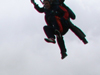 And a pair of skydivers about to land.