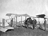Whether they did fly it or not, this is how it ended up not long after the last photo. 'Normy' surveying the damage.