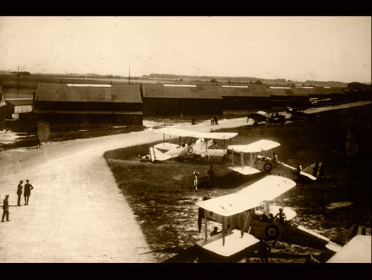 RFC/RAF Netheravon, Wiltshire. Hangars WW1