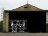 How it may have looked inside. Planes dimensions are 35ft wide (wings folded) and the HP shed is 70ft wide.