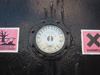 Oil storage gauge.