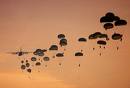 Parachute attack.