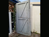 Woodworking shop doors.