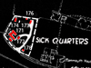 Plan of the sick quarters. Also a Stanton air-raid shelter, the type that was here and could hold 50 people.