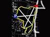 P - Parking.
    Red arrow - starting point.