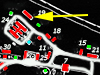 Plan the green squares are Blast Shelters and the blue a. Emergency Water Supply..