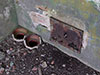 Salt glaze waste pipes used to carry telephone and teleprinter cables.