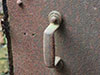 Rear door handle.