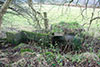 Defence position a sort of slit trench with bricks and block walls.