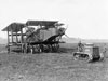Later, if they had one, they used a Clayton tractor to tow it. Also a double bogey wheel set was placed under the rear skid, which helped with maneuvering.