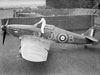A Hurricane in an E type pen 1940.