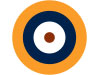 Colour, RAF Type A1 roundel 1937 to March 1939.