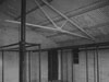 Temporary Brick drying room, heated water is pumped around the room and any cloths that need drying can be hung from the pipes.