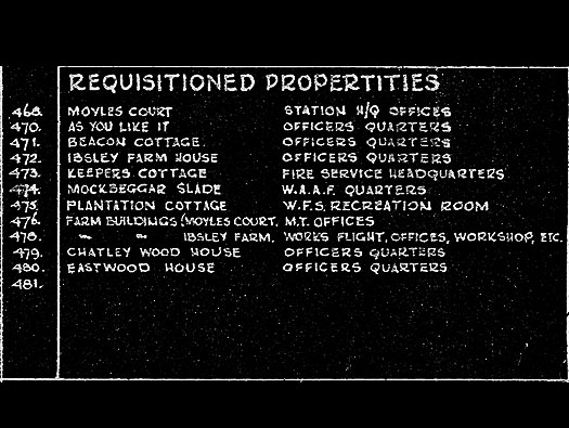 RAF Ibsley, Hampshire 
  Dispersed sites