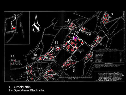RAF Holmsley South Domestic sites