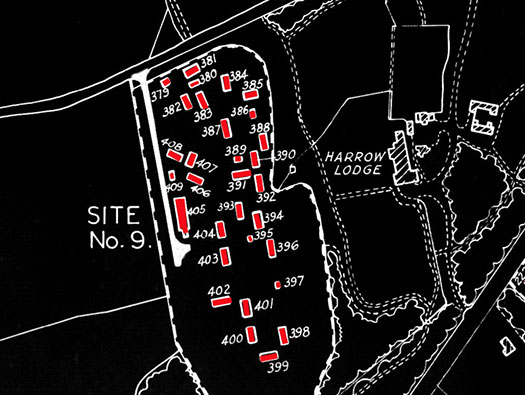 RAF Holmsley South Domestic sites