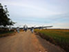 Just giving an idea of a Lancaster with a wingspan of about 93ft and the perimeter track of 50ft.