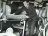 Inside an ambulance.