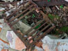 The vent from squares in the wall.