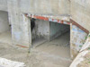 The rear door.