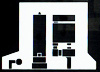 R601 plan  with the gun garage on the left, main room for the gun crew & the smaller room for stores, ammunition underneath.