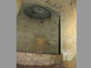 Looking up into the defence Tobruk.