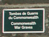 CWGC plaque.