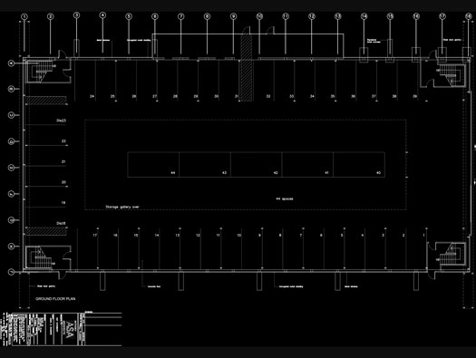 Hangar Belfast Truss Roof Plan