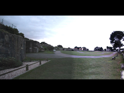 View Across the Yard: M19 Mortar Emplacement