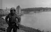 David E. Sherman after the German surrender at St Malo. Lee Miller.