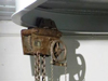 Overhead ammunition hoist.